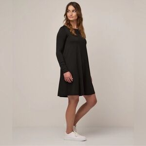 wool& Merino Wool Rowena Swing Dress - Large Long